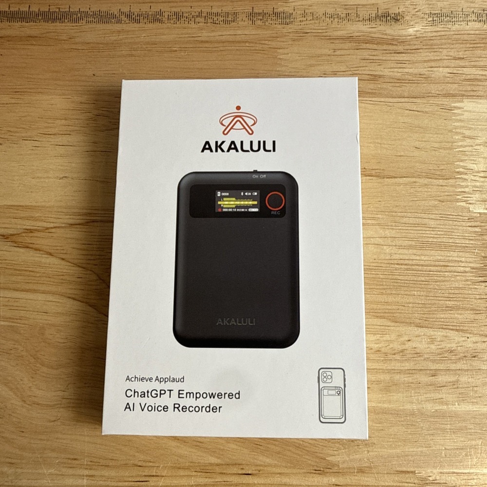 Akaluli‎ Chat GPT Empowered AI Voice Recorder Model/L816